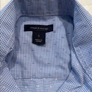 Tommy Hilfiger Boys Blue Checkered Shirt